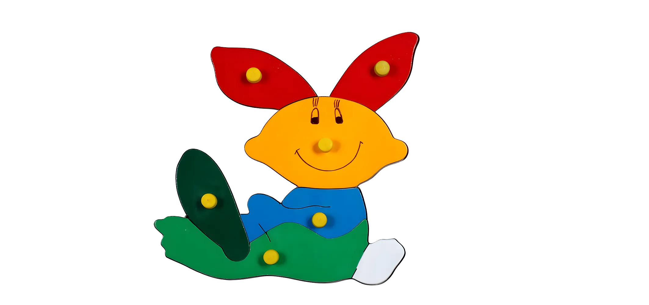 Jigsaw puzzle of a cartoon character.