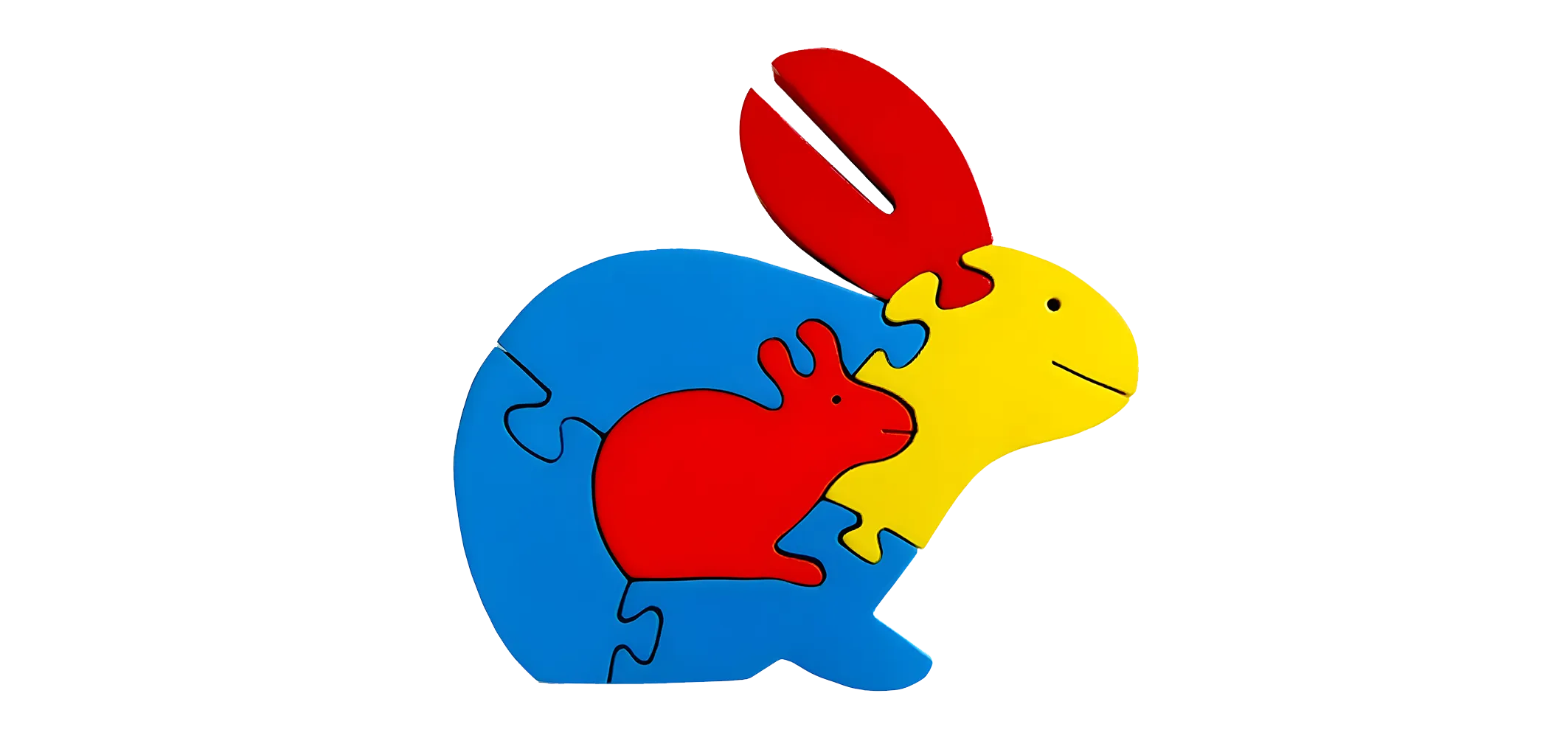 Jigsaw puzzle of a rabbit.