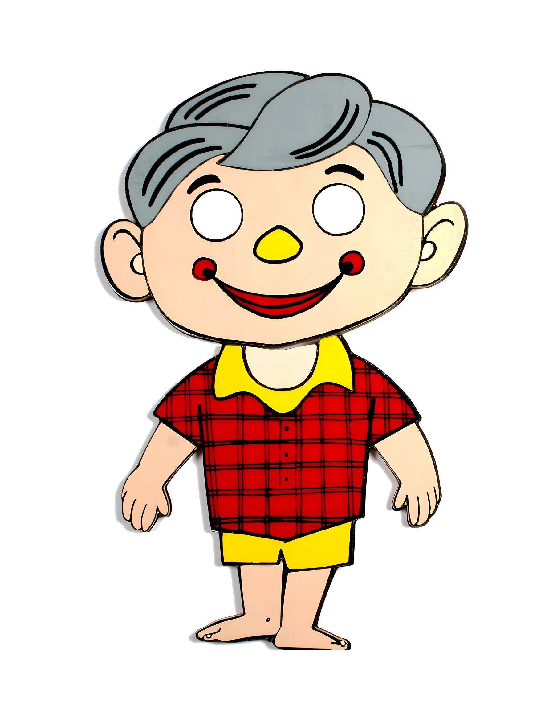 A boy toy made with wood.